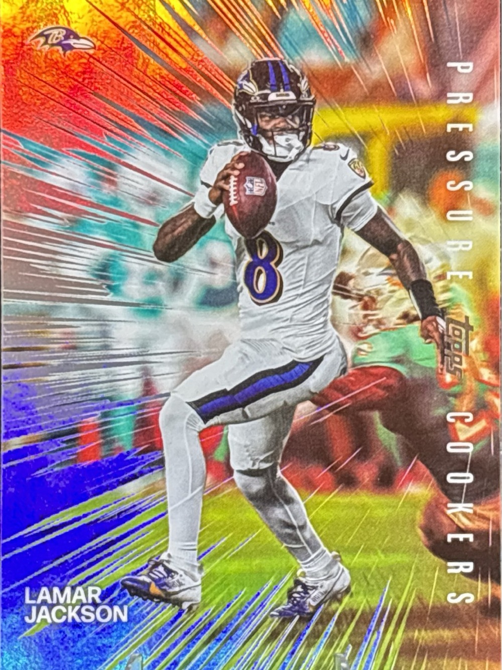 Topps Lamar Jackson Pressure Cookers Football Trading Card